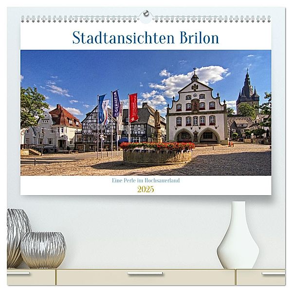 Stadtansichten Brilon (hochwertiger Premium Wandkalender 2025 DIN A2 quer), Kunstdruck in Hochglanz, Calvendo, Detlef Thiemann