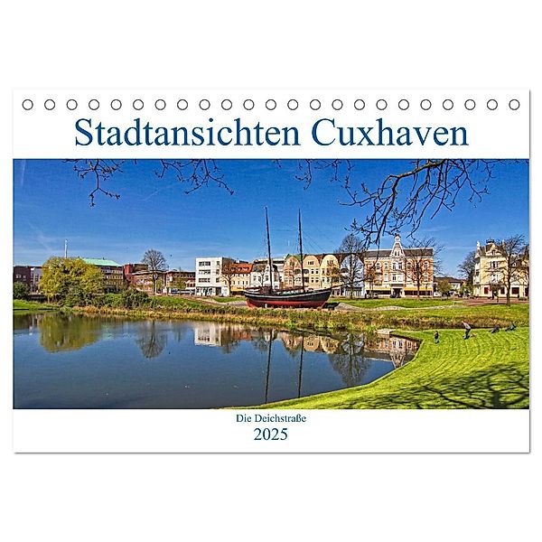 Stadtansichten Cuxhaven (Tischkalender 2025 DIN A5 quer), CALVENDO Monatskalender, Calvendo, Detlef Thiemann