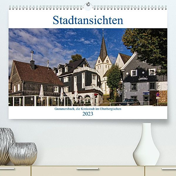 Stadtansichten, Gummersbach (Premium, hochwertiger DIN A2 Wandkalender 2023, Kunstdruck in Hochglanz), Detlef Thiemann