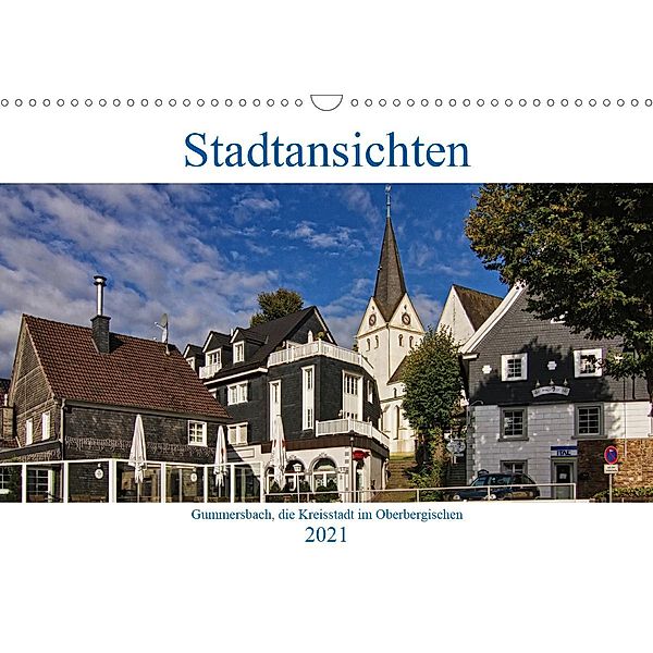 Stadtansichten, Gummersbach (Wandkalender 2021 DIN A3 quer), Detlef Thiemann
