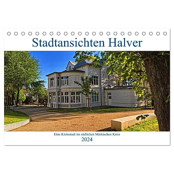 Stadtansichten Halver (Tischkalender 2024 DIN A5 quer), CALVENDO Monatskalender, Detlef Thiemann
