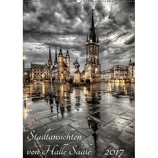 Stadtansichten von Halle Saale 2017 (Wandkalender 2017 DIN A2 hoch), Oliver Friebel