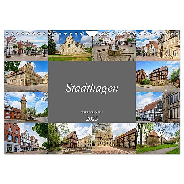 Stadthagen Impressionen (Wandkalender 2025 DIN A4 quer), CALVENDO Monatskalender, Calvendo, Dirk Meutzner