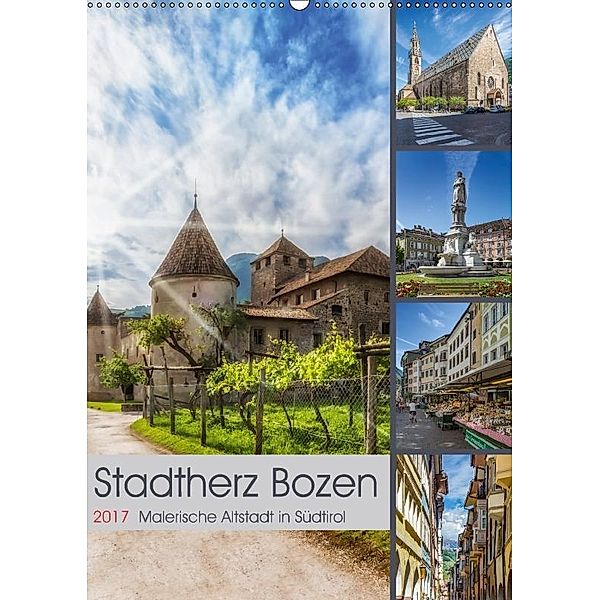 Stadtherz BOZEN (Wandkalender 2017 DIN A2 hoch), Melanie Viola