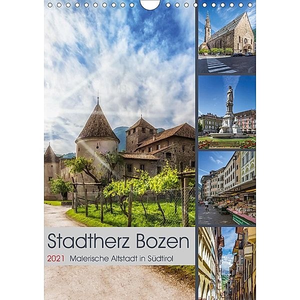 Stadtherz BOZEN (Wandkalender 2021 DIN A4 hoch), Melanie Viola