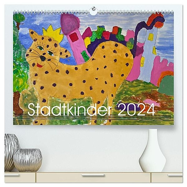 Stadtkinder 2024 (hochwertiger Premium Wandkalender 2024 DIN A2 quer), Kunstdruck in Hochglanz, Susanne Nocke