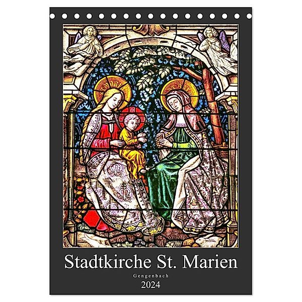 Stadtkirche St.Marien Gengenbach (Tischkalender 2024 DIN A5 hoch), CALVENDO Monatskalender, Bodo Schmidt
