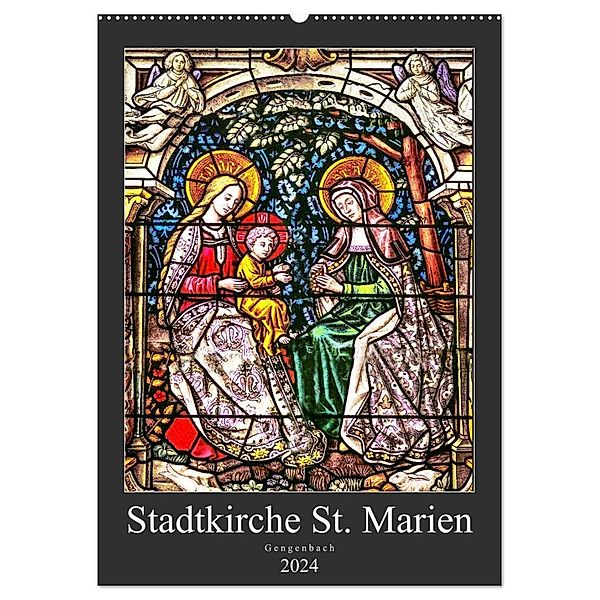 Stadtkirche St.Marien Gengenbach (Wandkalender 2024 DIN A2 hoch), CALVENDO Monatskalender, Bodo Schmidt