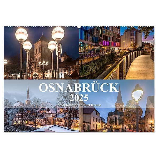Stadtportrait Osnabrück (Wandkalender 2025 DIN A2 quer), CALVENDO Monatskalender, Calvendo, Kurt Krause