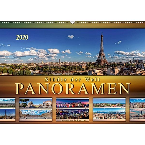 Städte der Welt, Panoramen (Wandkalender 2020 DIN A2 quer), Peter Roder