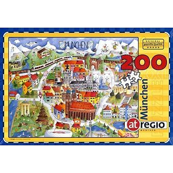 at regio Städtepuzzle Städte-Puzzle München, 200 Teile
