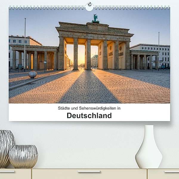 Städte und Sehenswürdigkeiten in Deutschland (Premium, hochwertiger DIN A2 Wandkalender 2023, Kunstdruck in Hochglanz), Michael Valjak