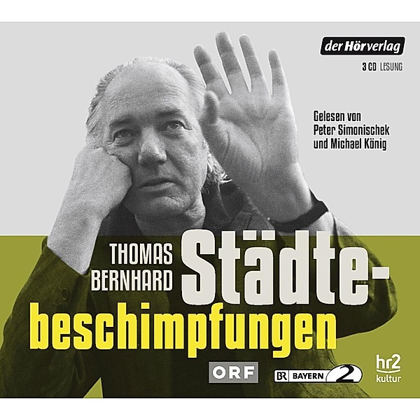 Städtebeschimpfungen, 3 Audio-CDs, Thomas Bernhard