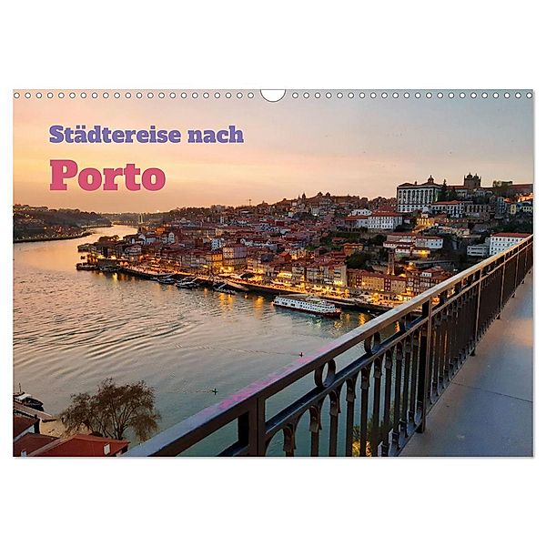 Städtereise nach Porto (Wandkalender 2024 DIN A3 quer), CALVENDO Monatskalender, Martin Gillner