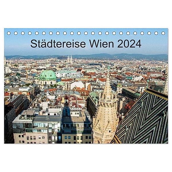 Städtereise Wien (Tischkalender 2024 DIN A5 quer), CALVENDO Monatskalender, Marlen Rasche