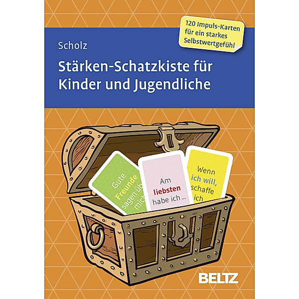 Stärken-Schatzkiste für Kinder und Jugendliche, 120 Karten, Falk Scholz
