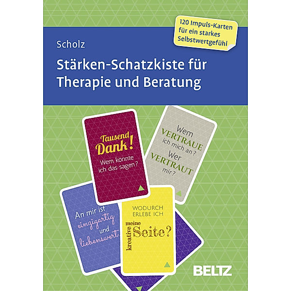 Stärken-Schatzkiste für Therapie und Beratung, 120 Karten, Falk Scholz