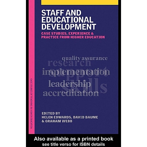 Staff and Educational Development, David Baume, Helen Edwards, Graham Webb