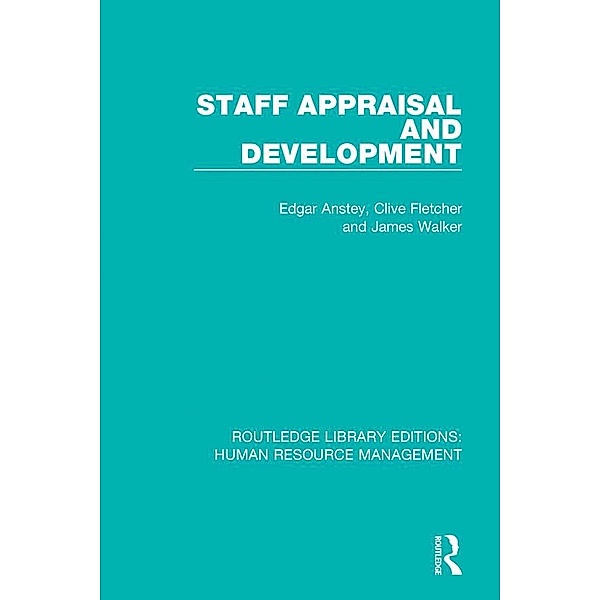 Staff Appraisal and Development, Edgar Anstey, Clive Fletcher, James Walker