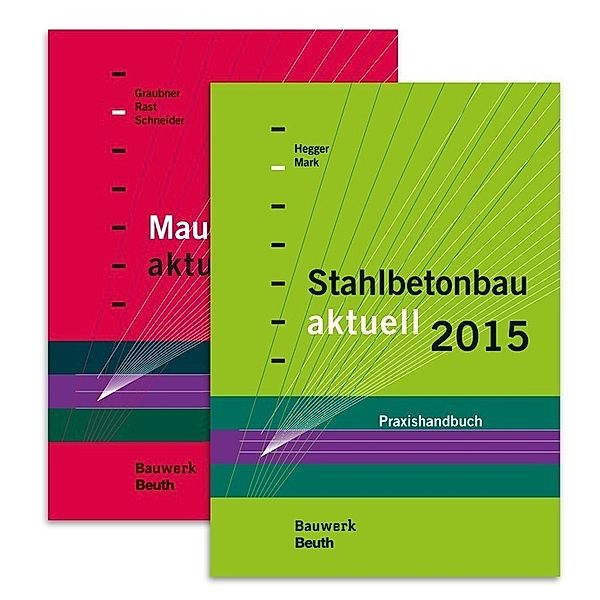 Stahlbetonbau aktuell 2015 + Mauerwerksbau aktuell 2015, 2 Bde.