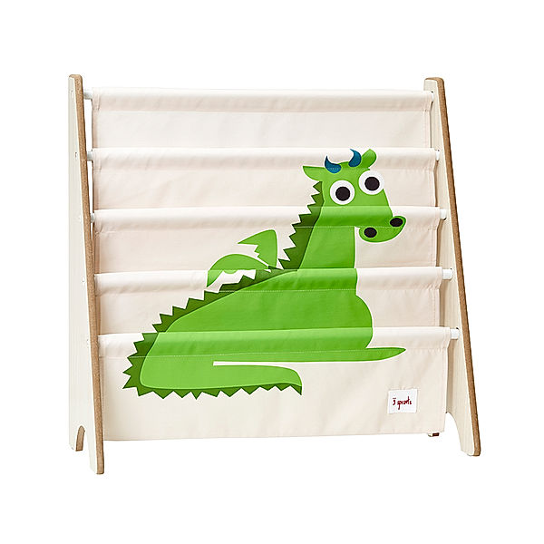 3 sprouts Stand-Bücherregal DRACHE in beige/grün