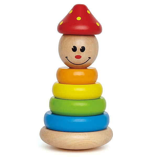 Hape Stapel-Clown aus Holz in bunt