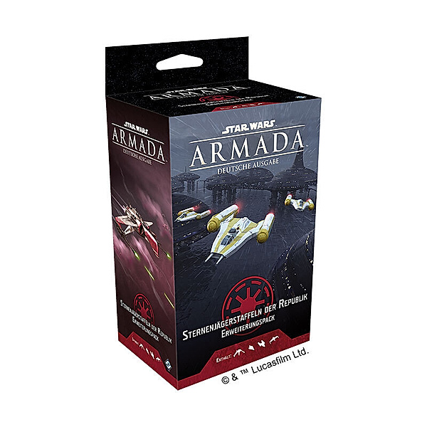 Fantasy Flight Games, Asmodee Star Wars: Armada - Sternenjägerstaffeln der Republik (Spiel-Zubehör), James Kniffen, Christian T. Petersen