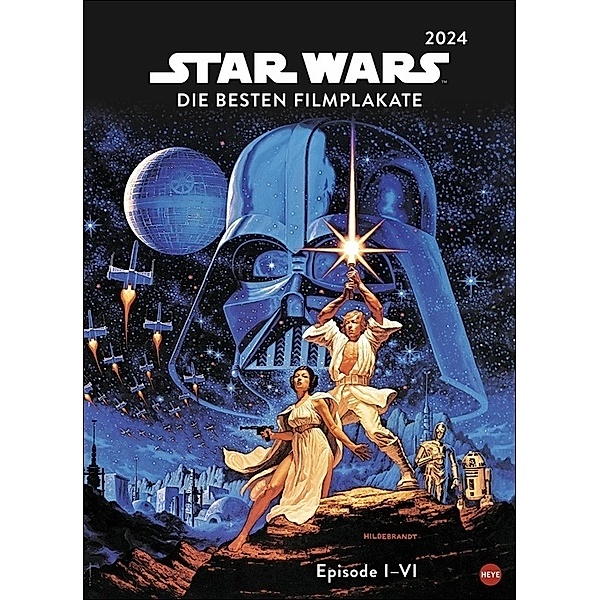 Star Wars Filmplakate Edition 2024. Die schönsten Plakate der Saga in einem großen Kalender. Legendäre Kinoplakate in einem Wandkalender XXL. Ein Muss für Star Wars Fans!