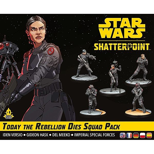 Asmodee, Atomic Mass Games Star Wars: Shatterpoint - Today the Rebellion Dies Squad Pack, Will Shick