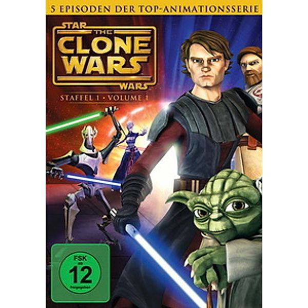 Star Wars: The Clone Wars - Staffel 1, Vol. 1, George Lucas, Scott Murphy, Steven Melching, Henry Gilroy, George Krstic, Paul Dini, Dave Filoni, Julie Siege, Bernadette McNamara