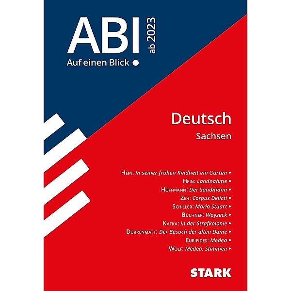 STARK Abi - auf einen Blick! Deutsch Sachsen 2024