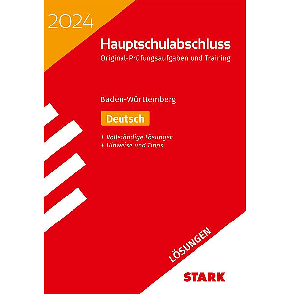 STARK Lösungen zu Original-Prüfungen und Training Hauptschulabschluss 2024 - Deutsch 9. Klasse - BaWü