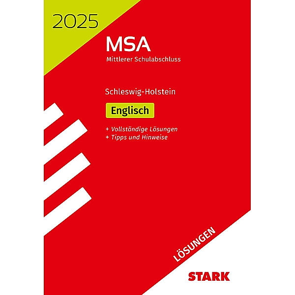 STARK Lösungen zu Original-Prüfungen und Training MSA 2025 - Englisch - Schleswig-Holstein