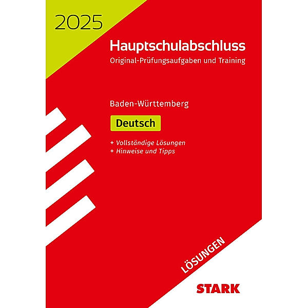 STARK Lösungen zu Original-Prüfungen und Training Hauptschulabschluss 2025 - Deutsch 9. Klasse - BaWü