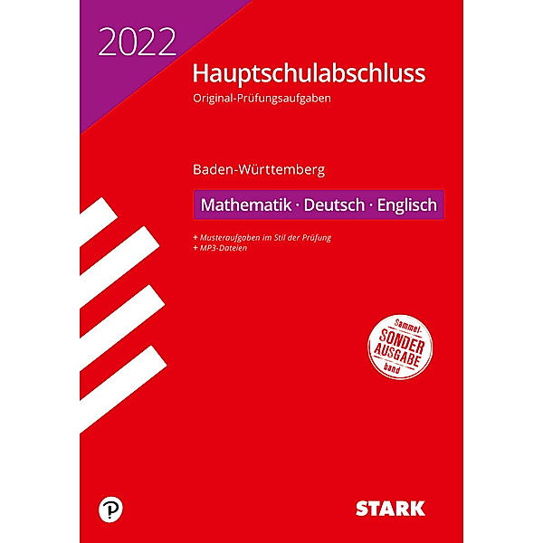 STARK Original-Prüfungen Hauptschulabschluss 2022 - Mathematik, Deutsch, Englisch 9. Klasse - BaWü