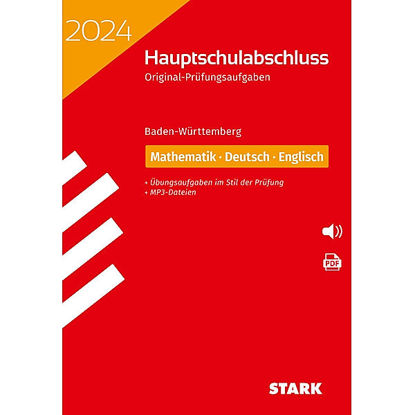 STARK Original-Prüfungen Hauptschulabschluss 2024 - Mathematik, Deutsch, Englisch 9. Klasse - BaWü