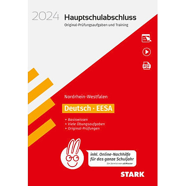 STARK Original-Prüfungen und Training - Hauptschulabschluss 2024 - Deutsch - NRW - inkl. Online-Nachhilfe, m. 1 Buch, m.