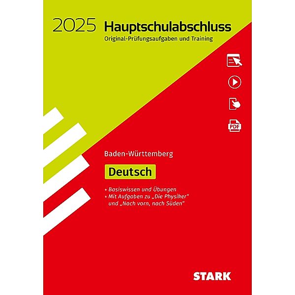 STARK Original-Prüfungen und Training Hauptschulabschluss 2025 - Deutsch 9. Klasse - BaWü