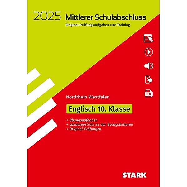 STARK Original-Prüfungen und Training - Mittlerer Schulabschluss 2025 - Englisch - NRW