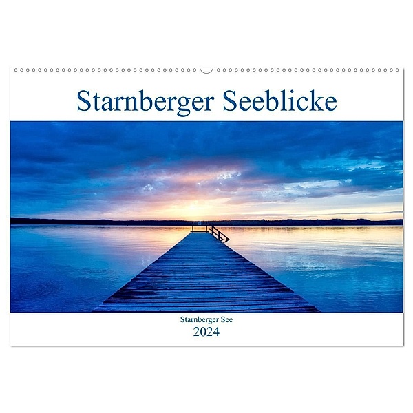 Starnberger Seeblicke (Wandkalender 2024 DIN A2 quer), CALVENDO Monatskalender, Luana Freitag