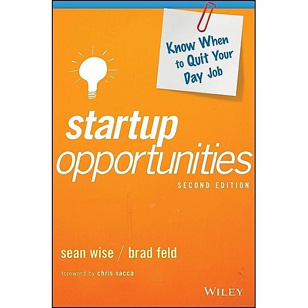 Startup Opportunities, Sean Wise, Brad Feld