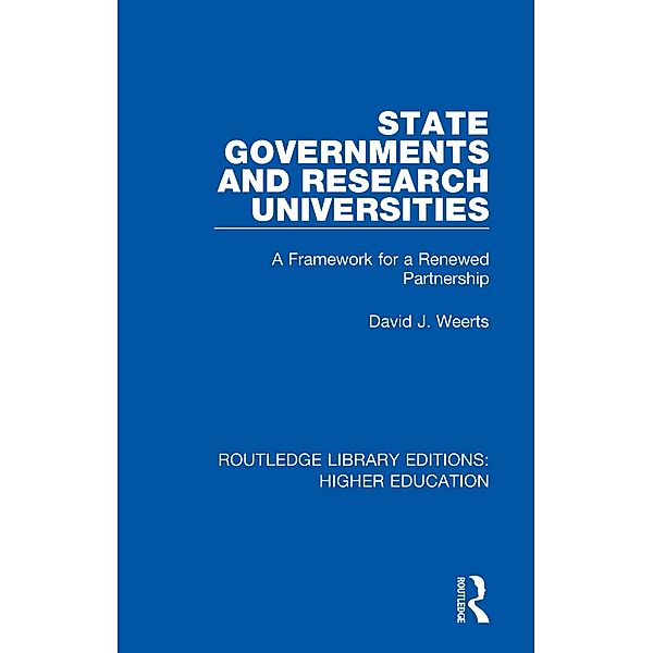 State Governments and Research Universities, David Weerts