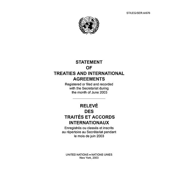 Statement of Treaties and International Agreements / Relevé des Traités et Accords Internationaux / ISSN
