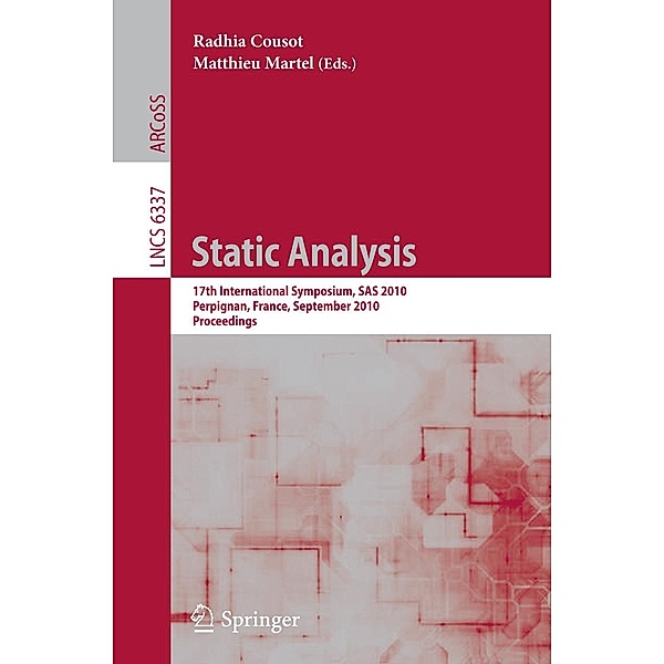 Static Analysis / Lecture Notes in Computer Science Bd.6337