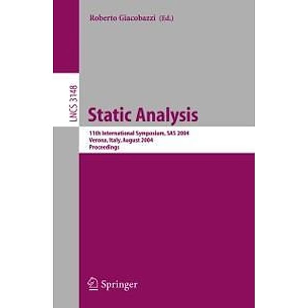 Static Analysis / Lecture Notes in Computer Science Bd.3148