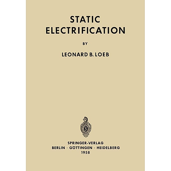 Static Electrification, L. B. Loeb