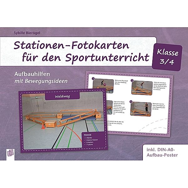 Stationen-Fotokarten für den Sportunterricht - Klasse 3/4, Sybille Bierögel