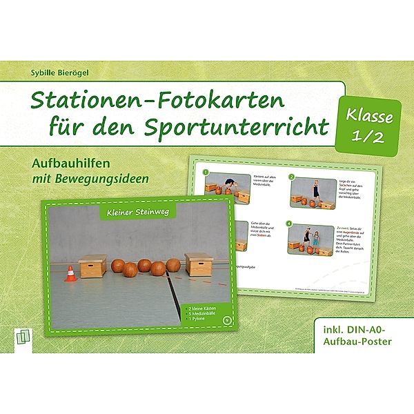 Stationen-Fotokarten für den Sportunterricht - Klasse 1/2, Sybille Bierögel