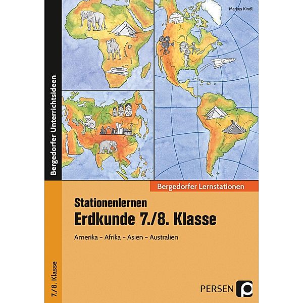 Stationenlernen Erdkunde 7./8. Klasse, m. 1 CD-ROM, Markus Kindl