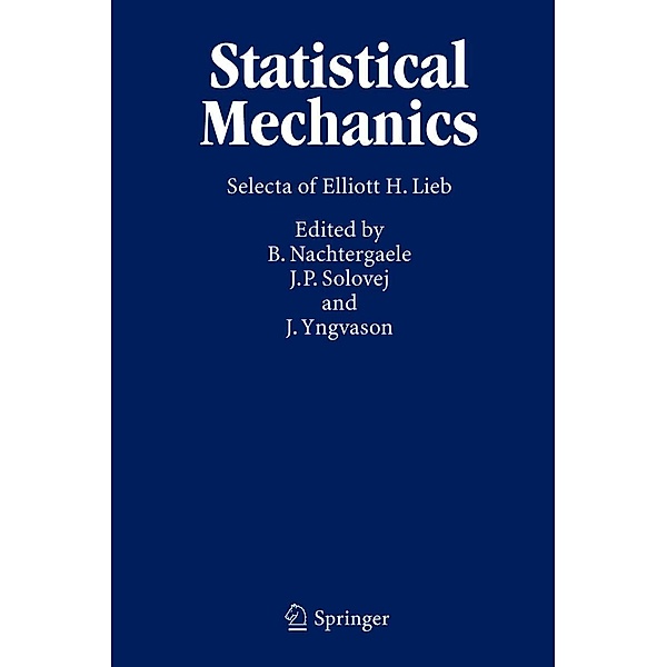 Statistical Mechanics, E.H. Lieb